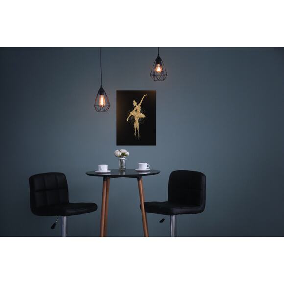 Miniart Crafts 55028 Ballerina in Gold DIY Bead Embroidery Kit Handmade Wall Art - Picture 5 of 5